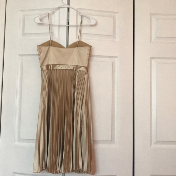 Pleated knee length dress - Picture 2 of 3